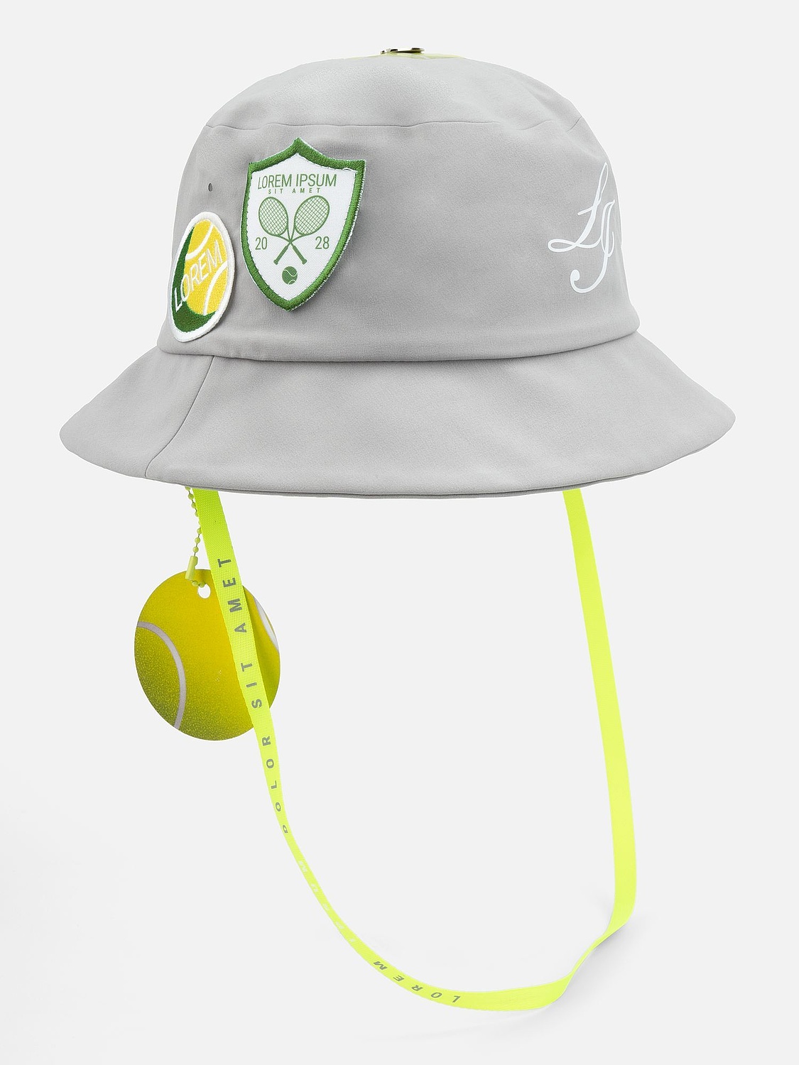 Шеврон из габардина Gabo S, белый с логотипом