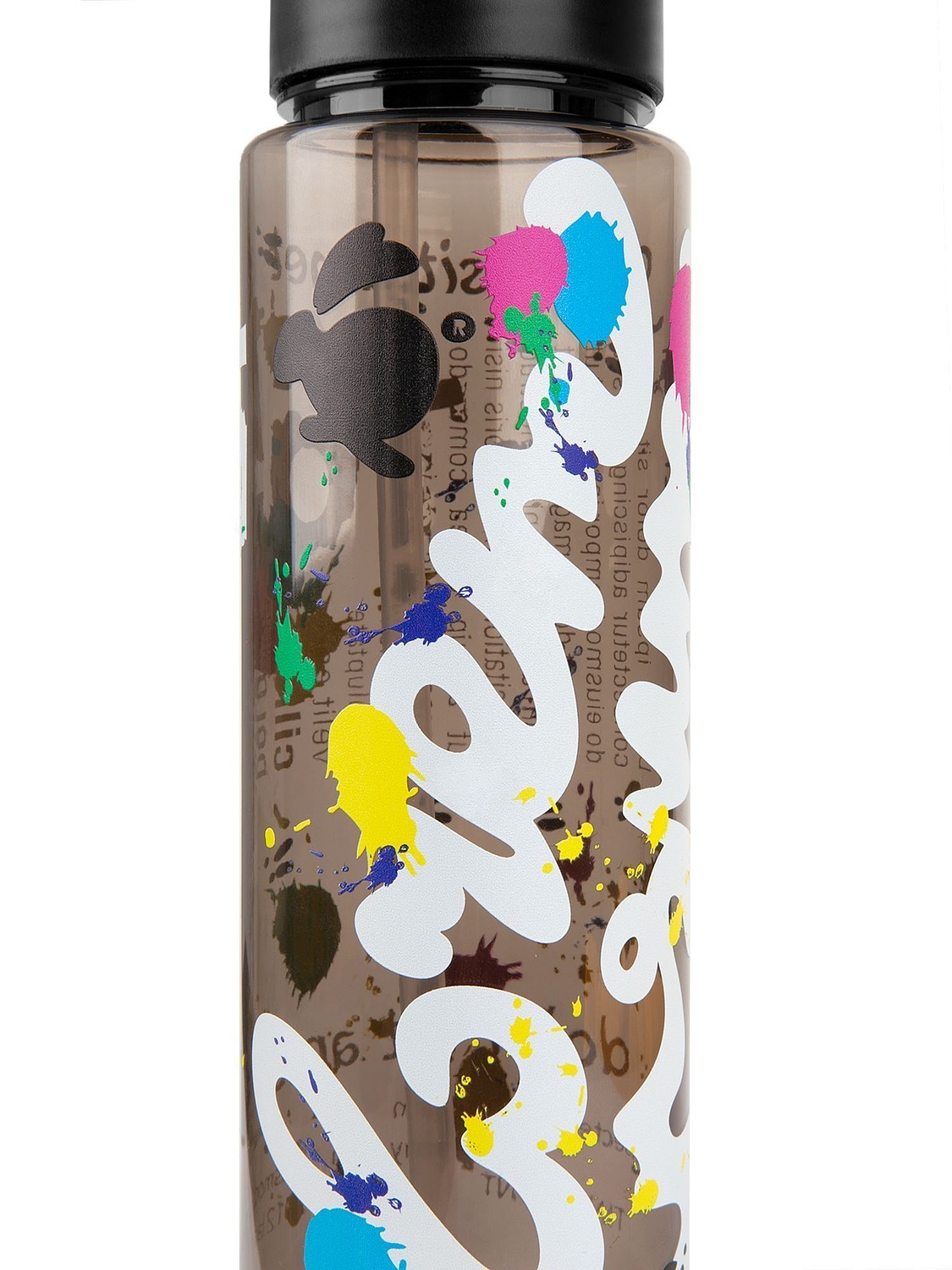 Бутылка для воды Holo, черная с логотипом