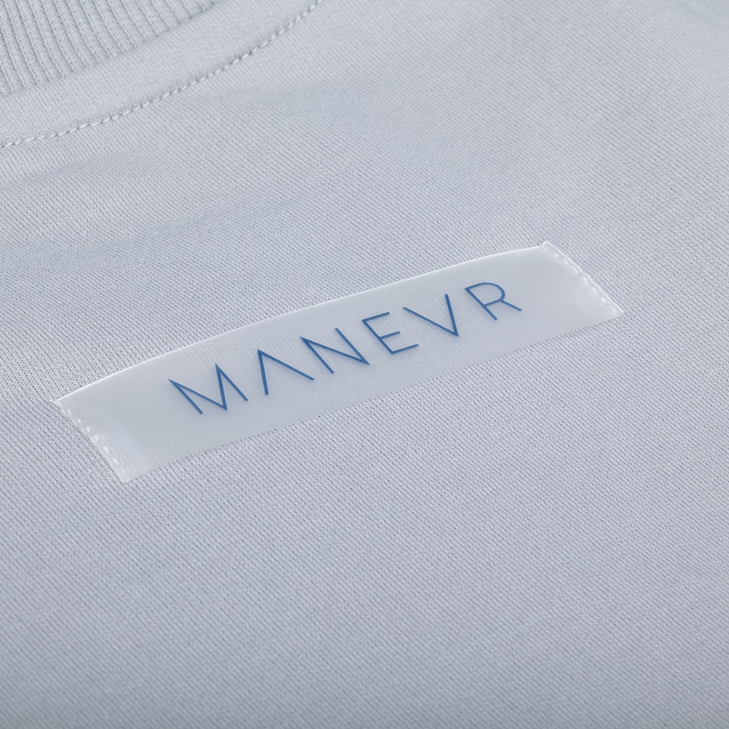 Свитшот унисекс Vozduh, светло-серый с логотипом