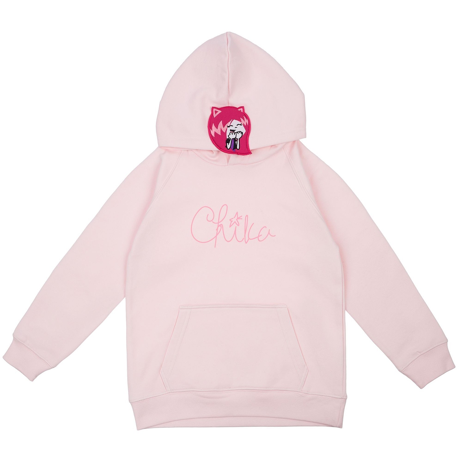 Толстовка детская Stellar Kids, розовая с логотипом