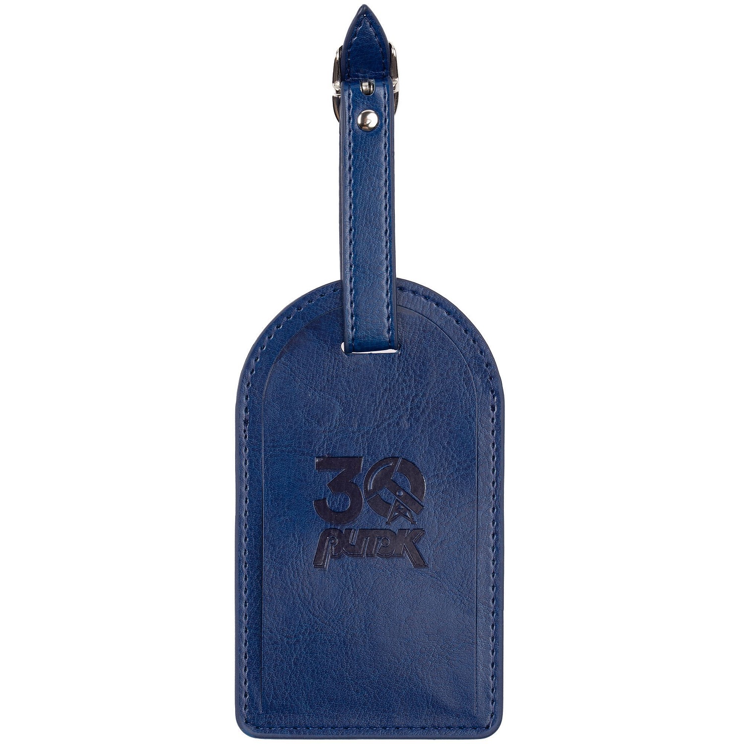 Бирка багажная Nebraska, синяя с логотипом