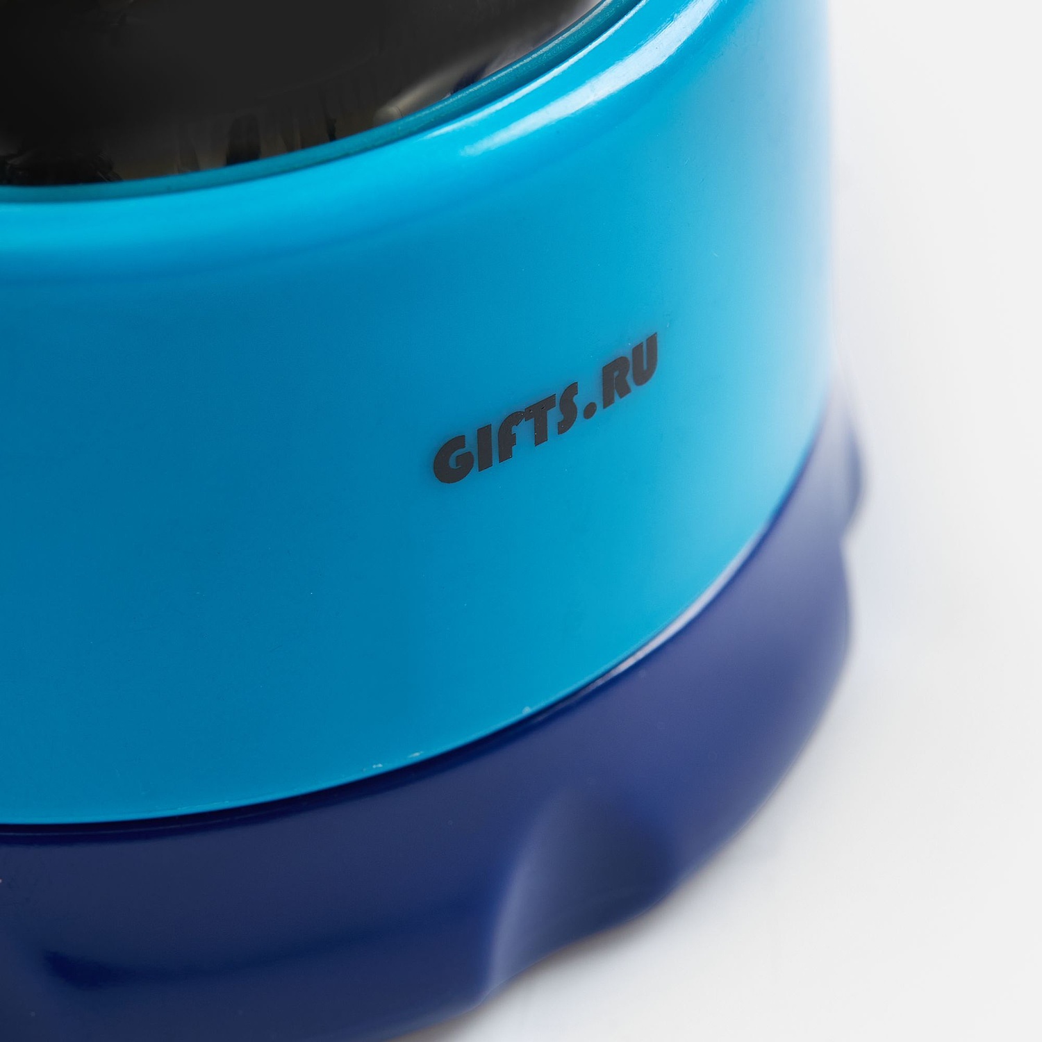 Шариковый ролик-массажер Blobus, синий с голубым с логотипом