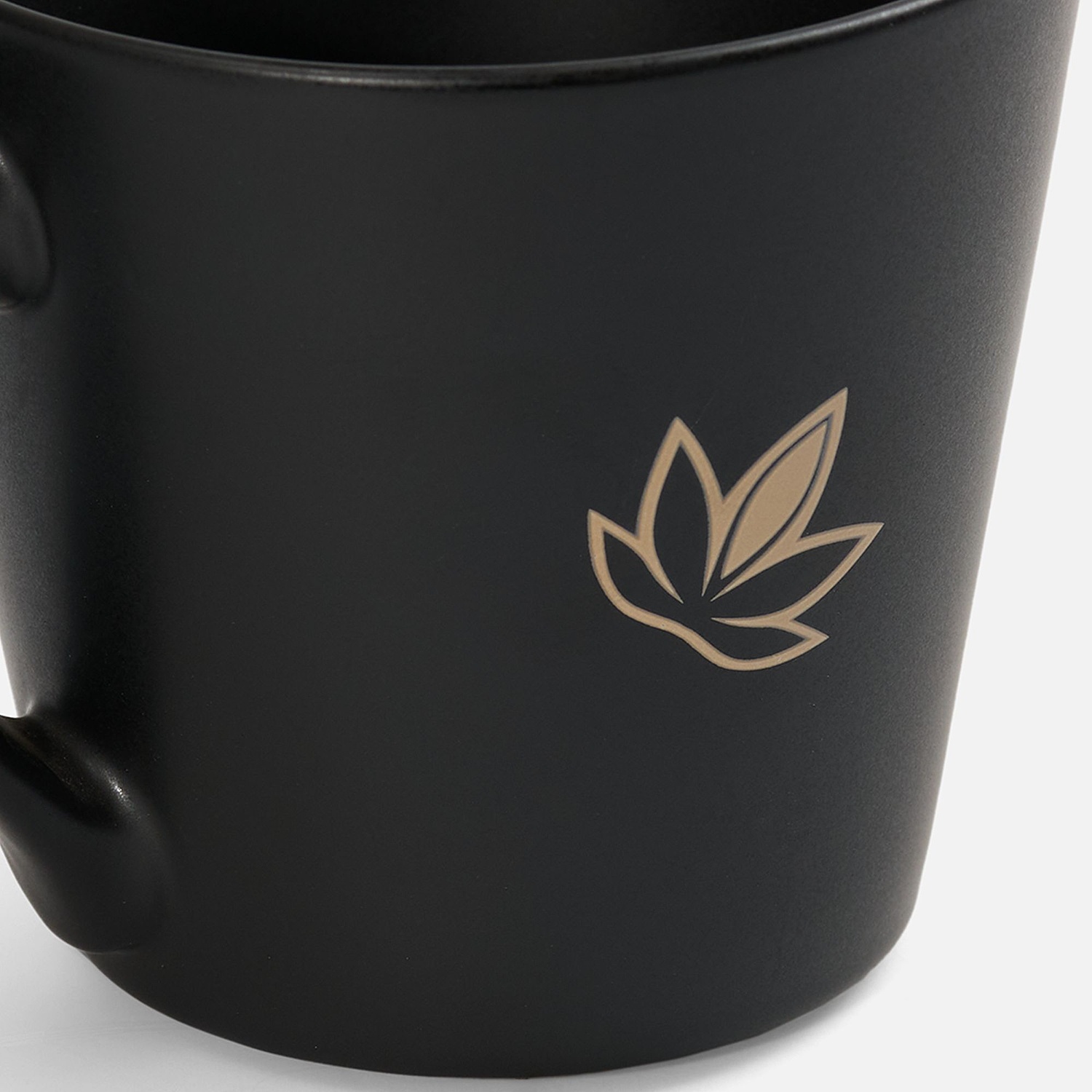 Кружка Modern Bell, матовая, черная с логотипом