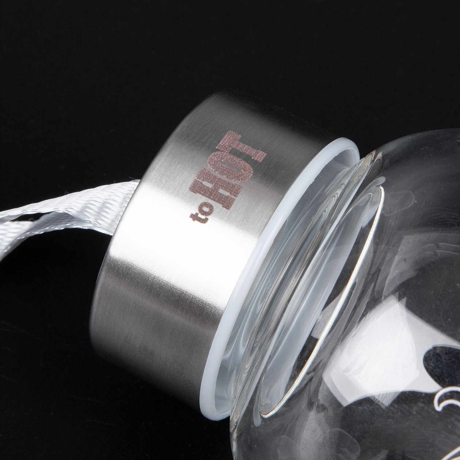 Бутылка для воды Sleeve Ace, серая с логотипом