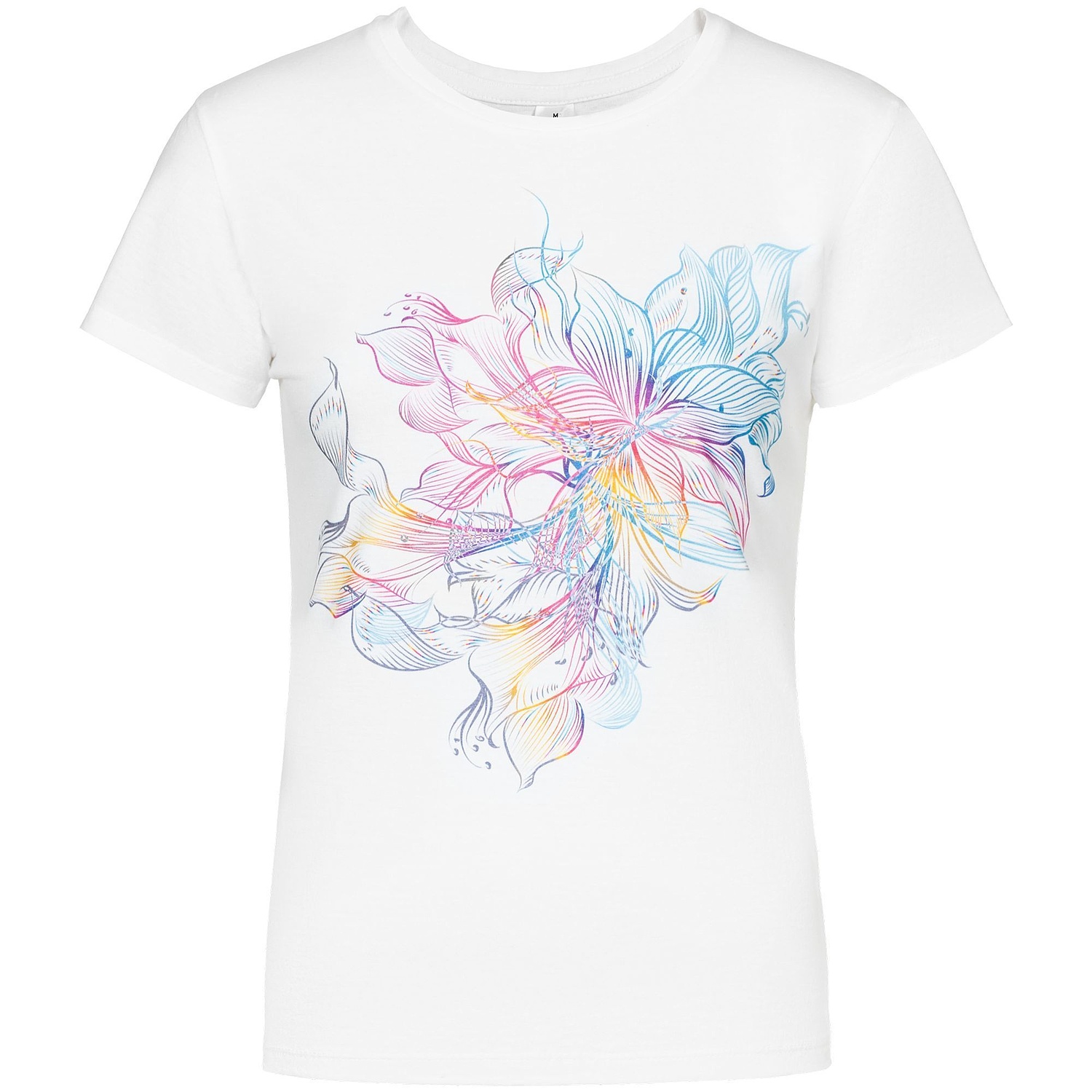 Футболка женская Miss 150, белая с логотипом