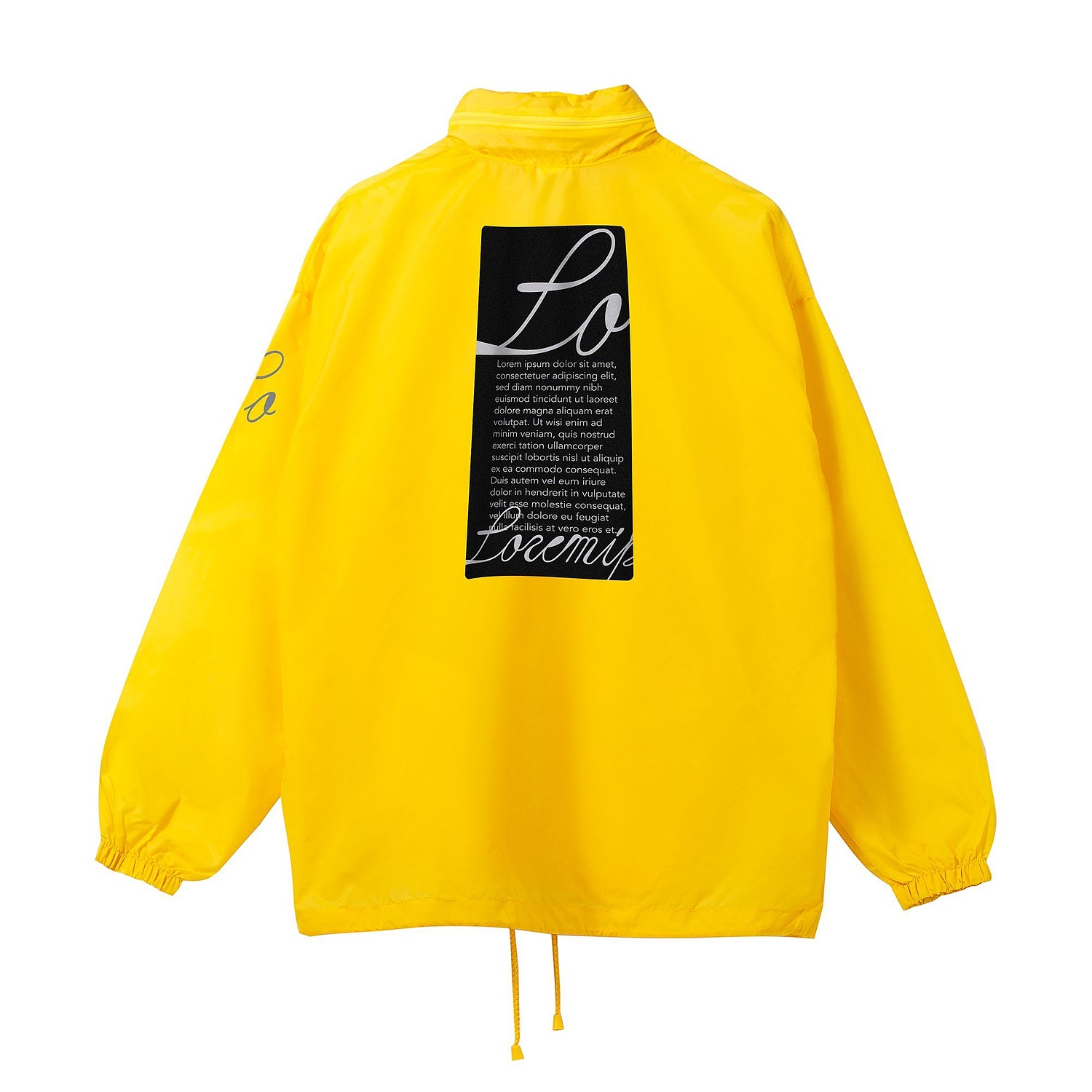 Ветровка из нейлона Surf 210, желтая с логотипом