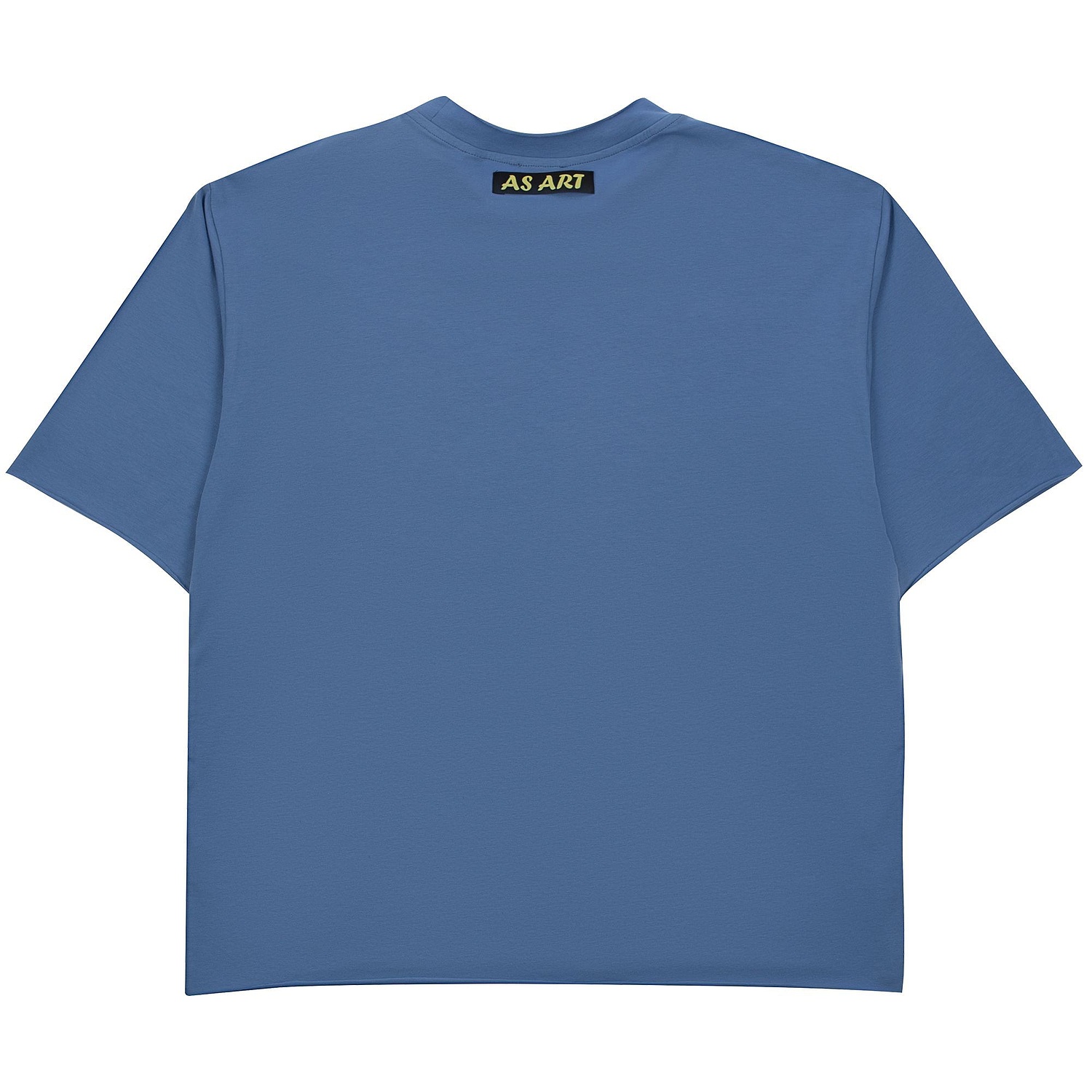 Футболка оверсайз Vozduh 2.0, синяя с логотипом