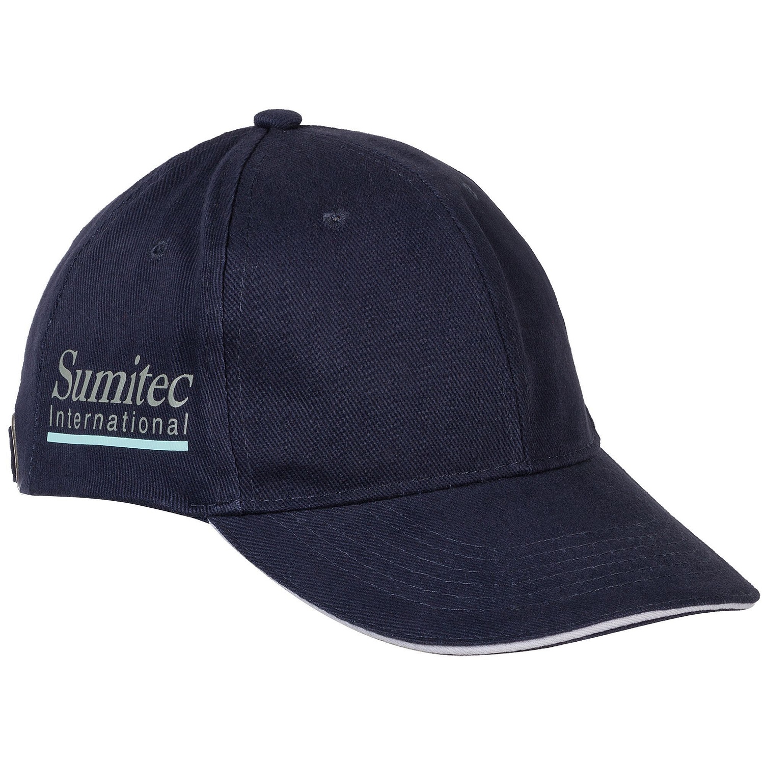 Бейсболка Buffalo, темно-синяя с белым с логотипом