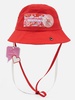 Панама Pana Vista, красная с логотипом