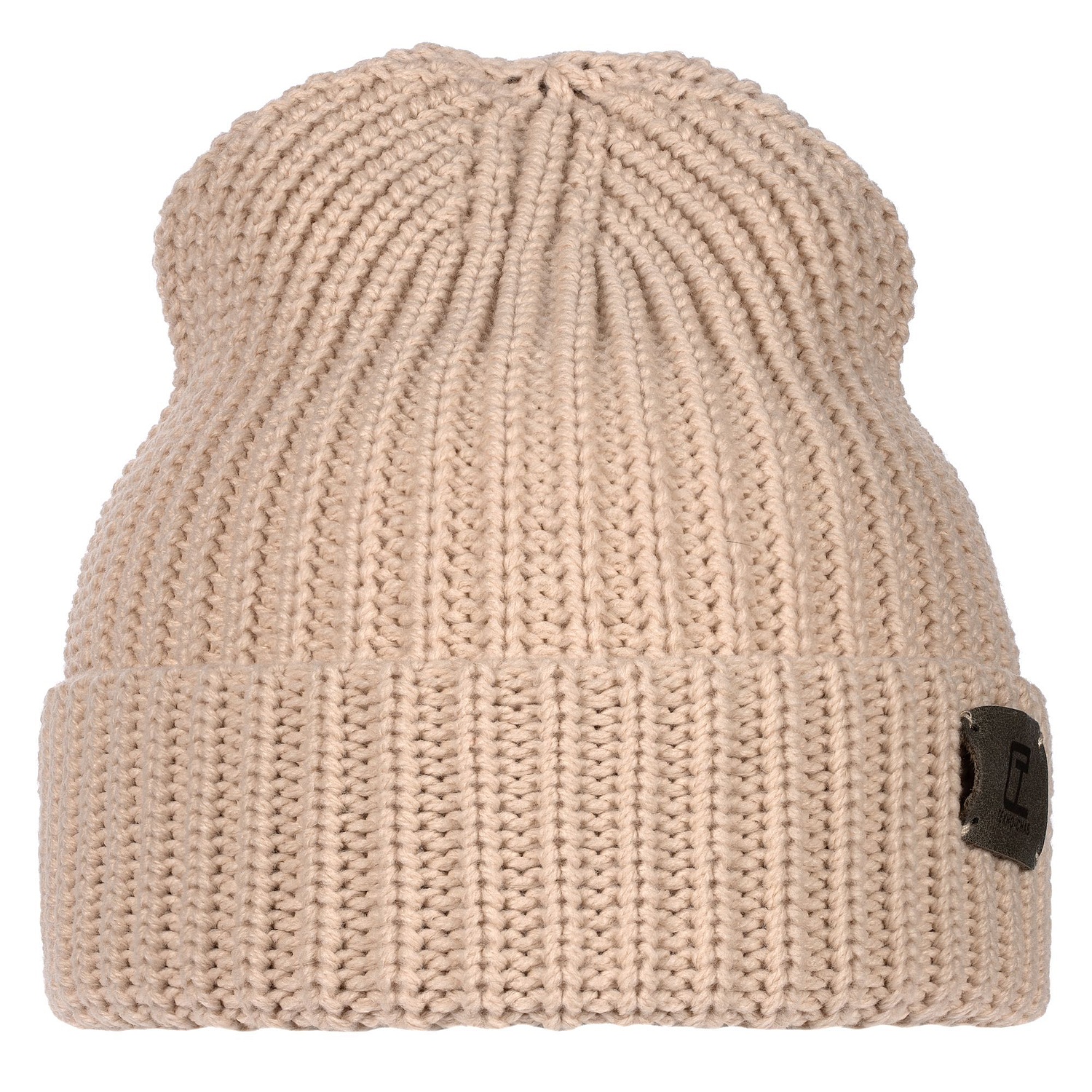 Шапка Nordkyn, бежевая с логотипом