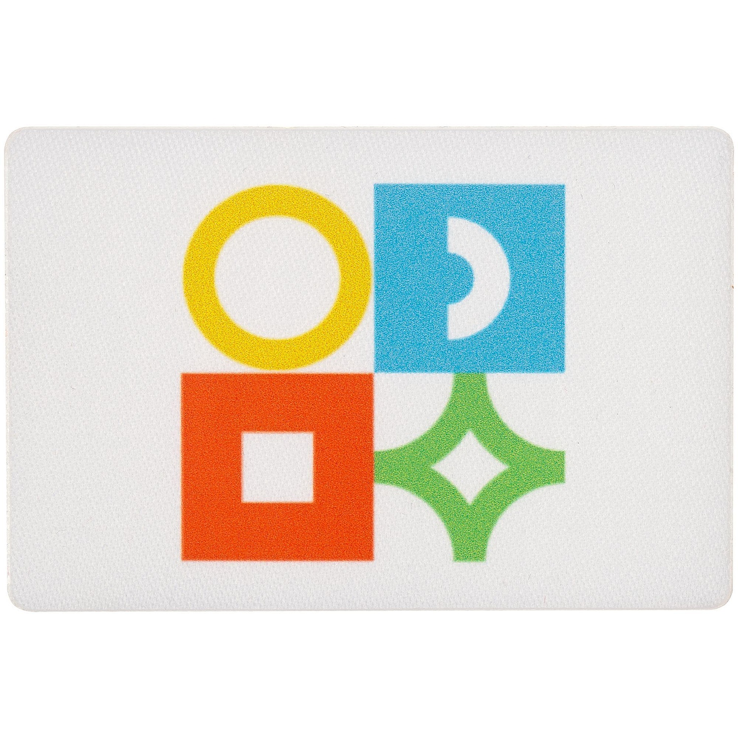 Наклейка тканевая Lunga, L, белая с логотипом