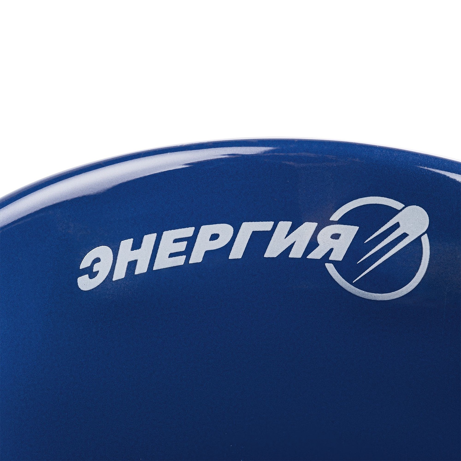 Кружка New Bell матовая, белая с синим с логотипом