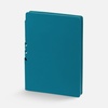 Ежедневник Flexpen Shall, недатированный, бирюзовый с логотипом