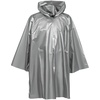 Дождевик-плащ CloudTime, серебристый с логотипом