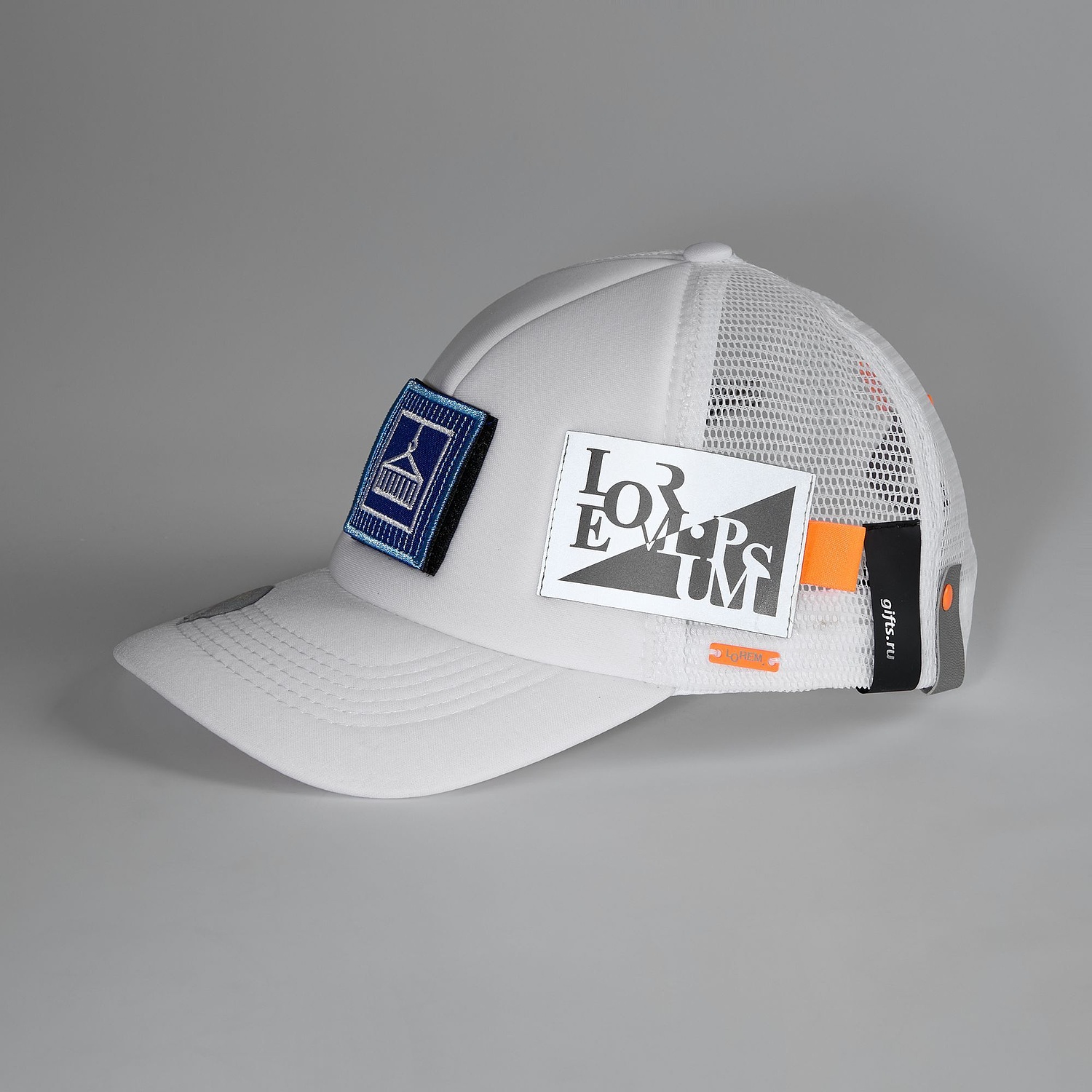 Бейсболка Bubble, зеленый неон с белым с логотипом