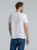 Футболка мужская T-bolka 140 Fit, белая с логотипом