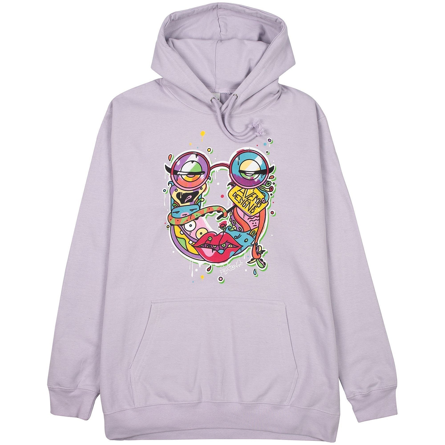 Худи унисекс Condor, сиреневое с логотипом