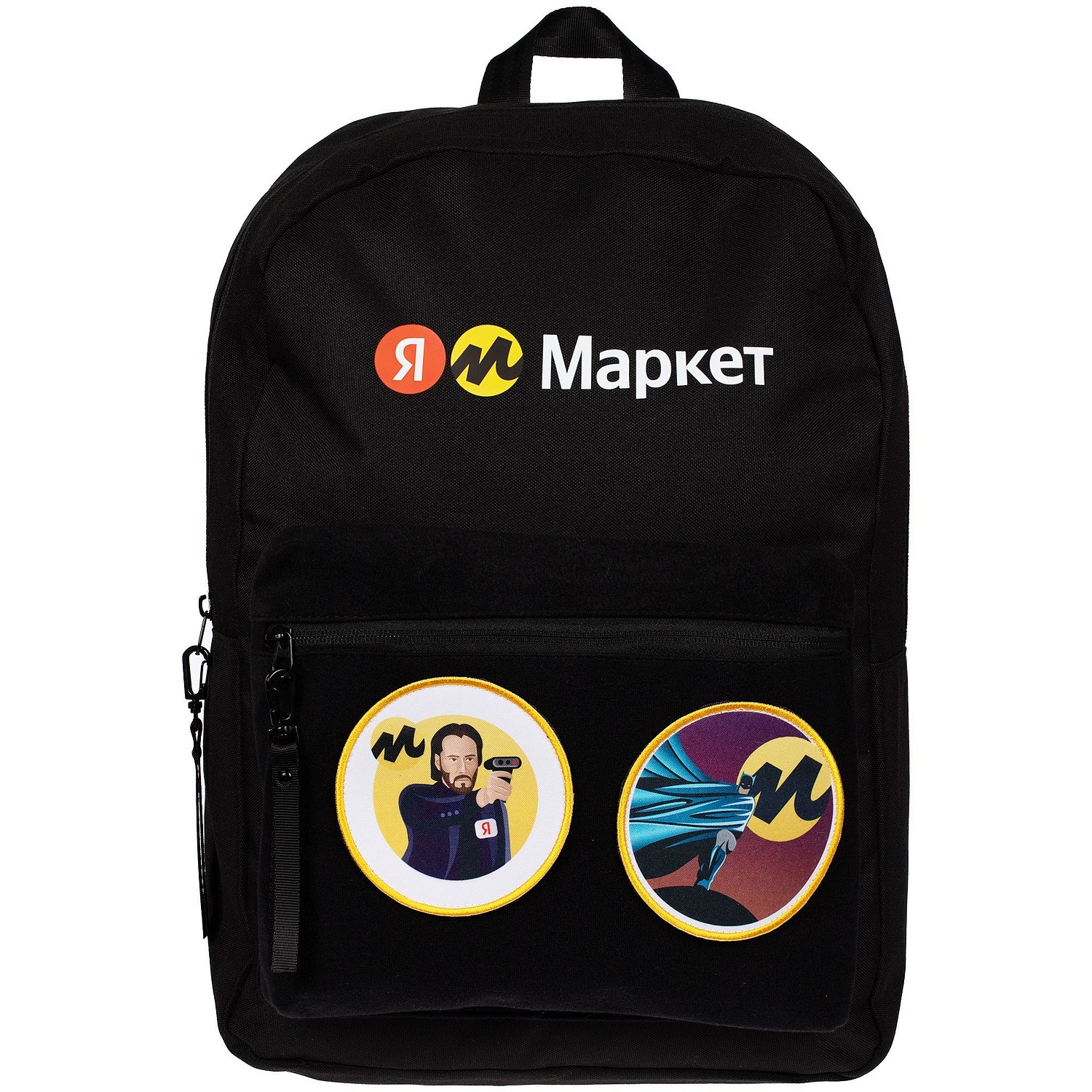 Рюкзак Patch Catcher с карманом из липучки, черный с логотипом