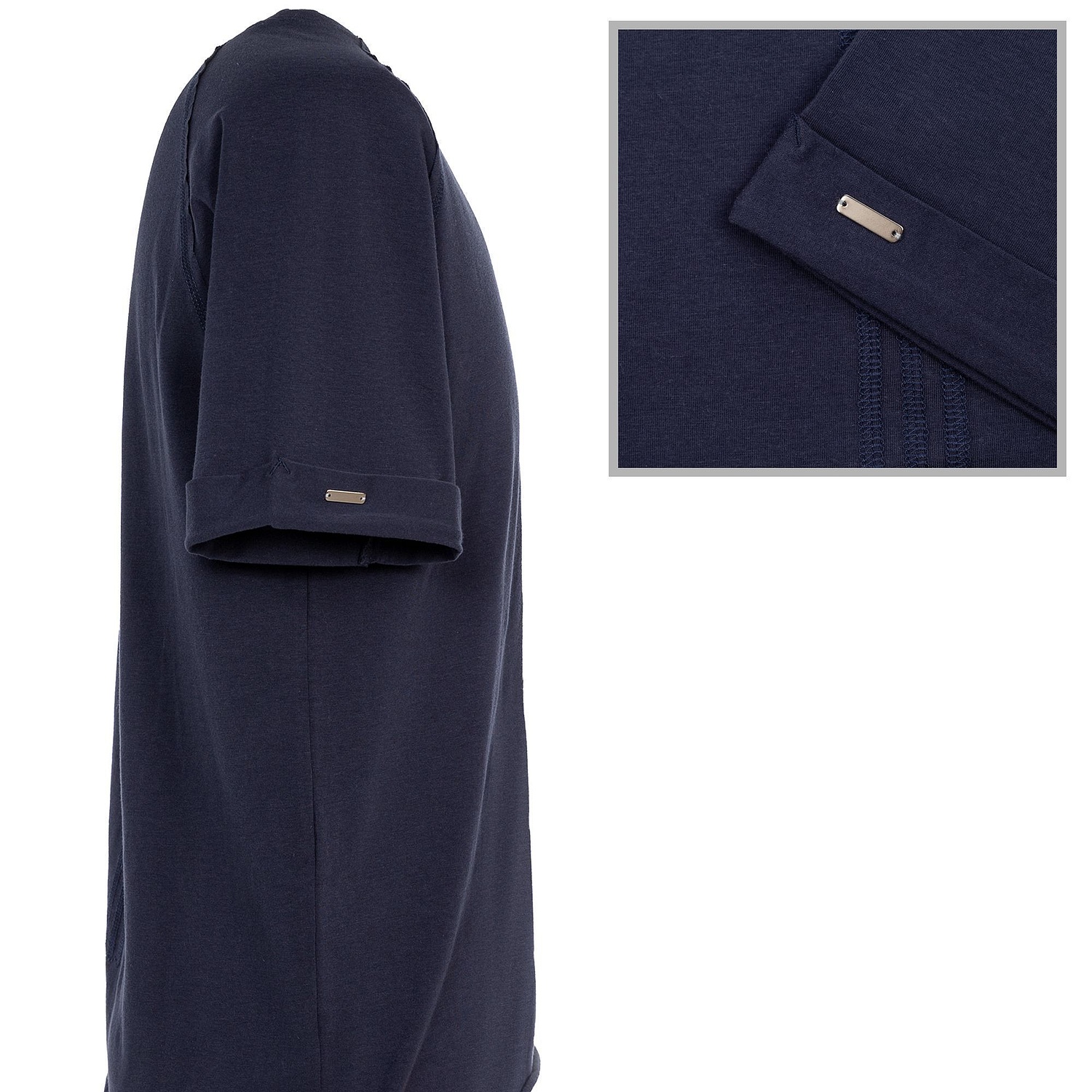 Футболка унисекс Vozduh 1.0, темно-синяя с логотипом