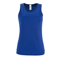Майка женская Sporty TT Women, ярко-синяя с логотипом