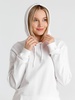 Толстовка с капюшоном унисекс Hoodie, белая с логотипом