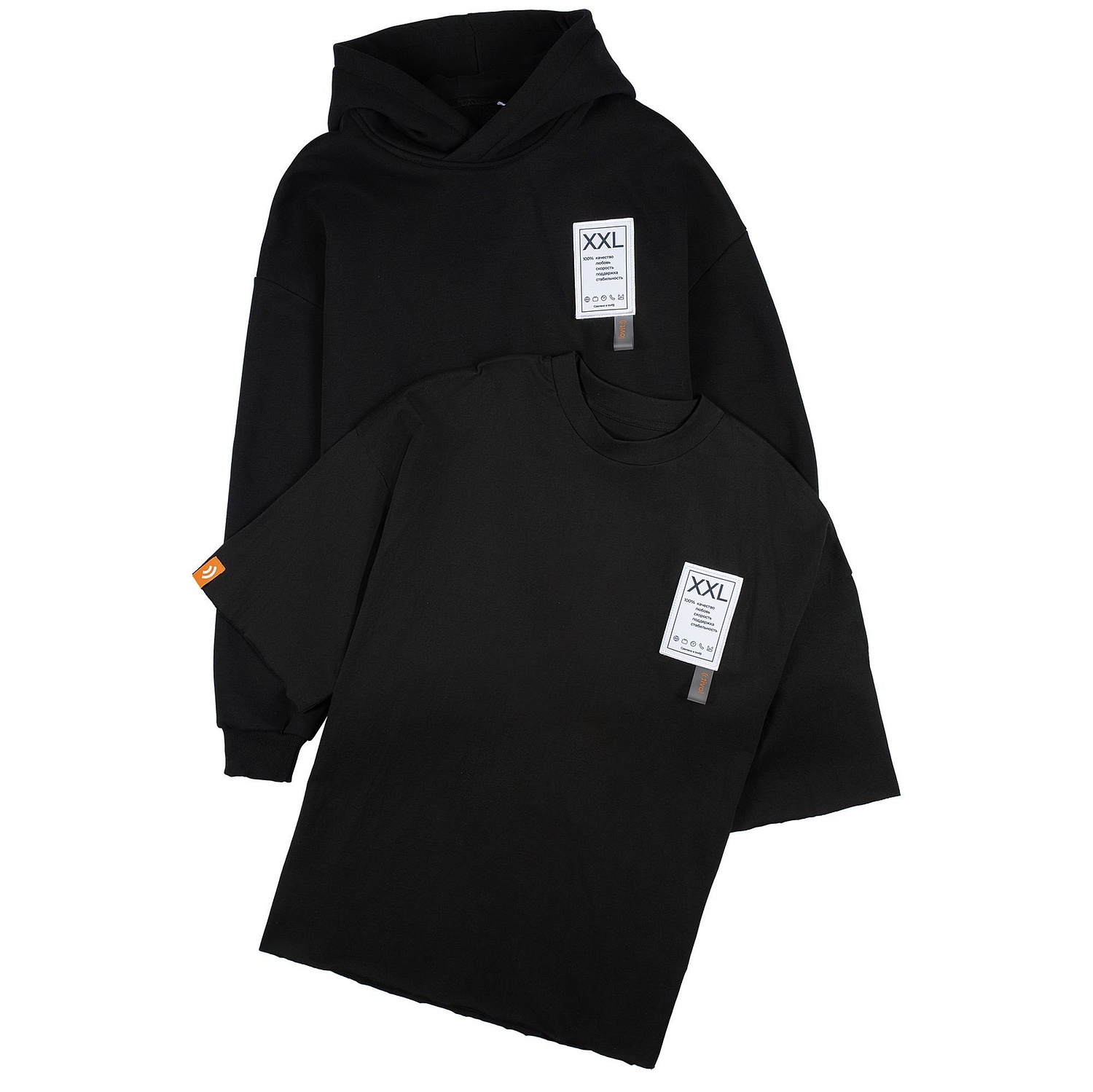 Худи Kulonga Oversize, черное с логотипом