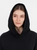 Худи оверсайз унисекс Outshine, черное с логотипом