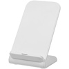 Беспроводное зарядное устройство с быстрой зарядкой Overtop, белое с логотипом