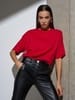 Футболка Oversize Premium, красная с логотипом