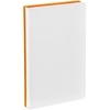Ежедневник Duplex, недатированный, белый с оранжевым с логотипом