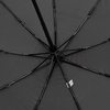 Складной зонт Dome Double с двойным куполом, серый с логотипом