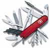 Офицерский нож CyberTool L, полупрозрачный красный с логотипом