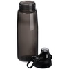 Спортивная бутылка Rally, черная с логотипом