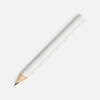 Карандаш простой Mini, белый с логотипом