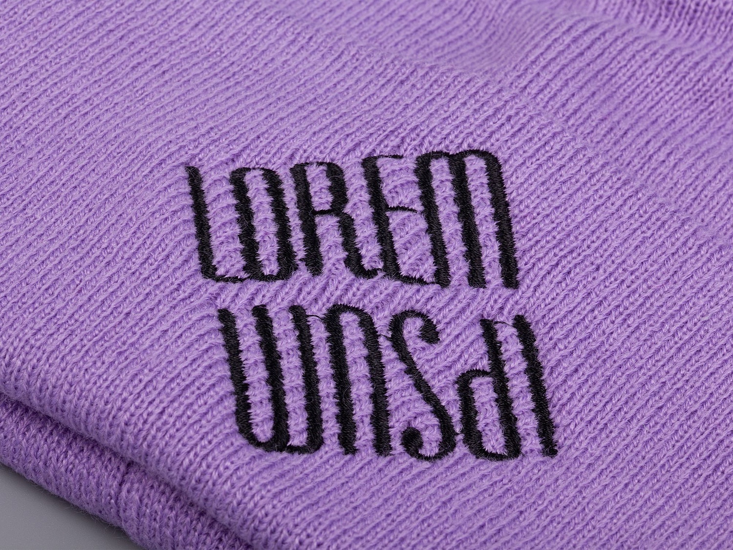 Шапка Urban Flow, фиолетовая с логотипом