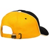 Бейсболка Unit Smart, черная с желтым с логотипом