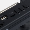 Bluetooth-колонка с радио Comradio, черная с логотипом