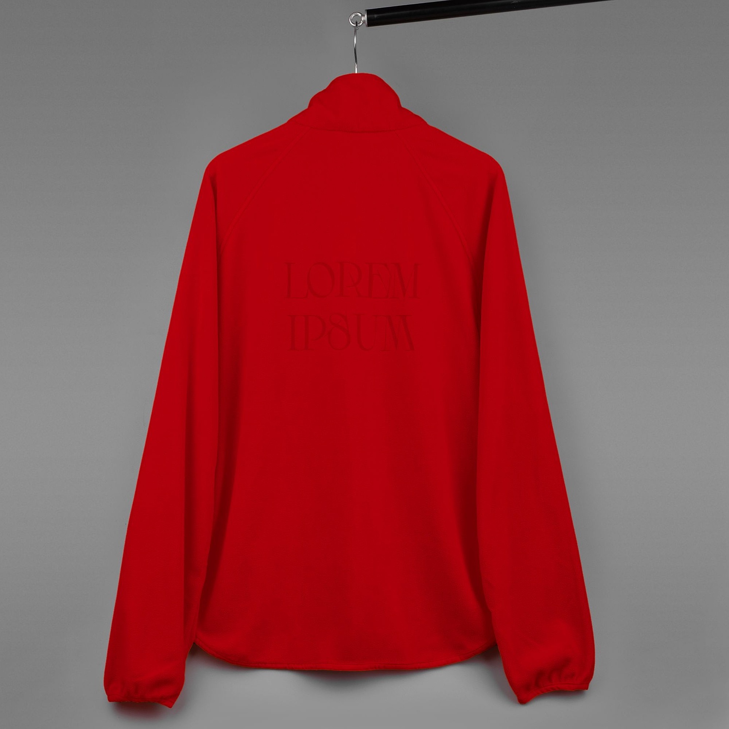 Куртка флисовая унисекс Fliska, красная с логотипом