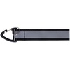 Светоотражающий брелок Flashline, серый с черным с логотипом