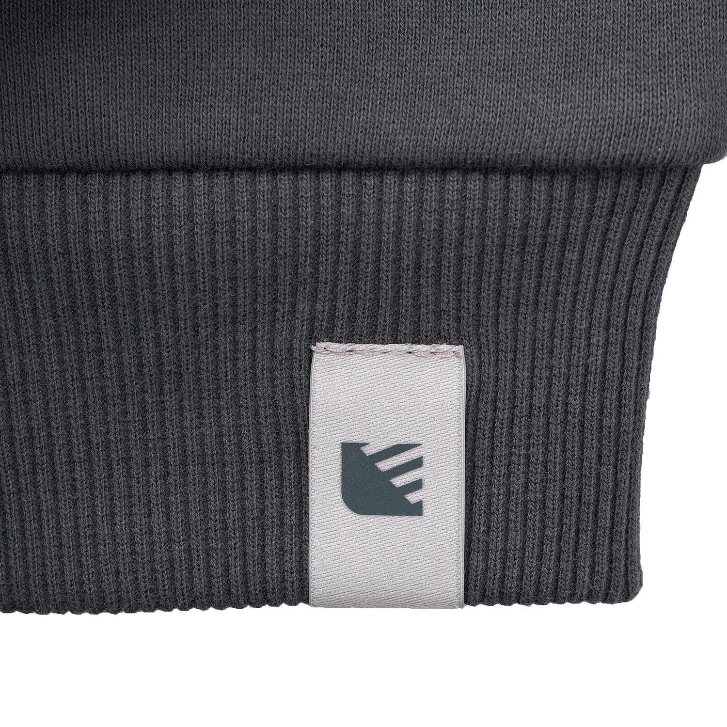 Лейбл тканевый Epsilon, XS, серый с логотипом