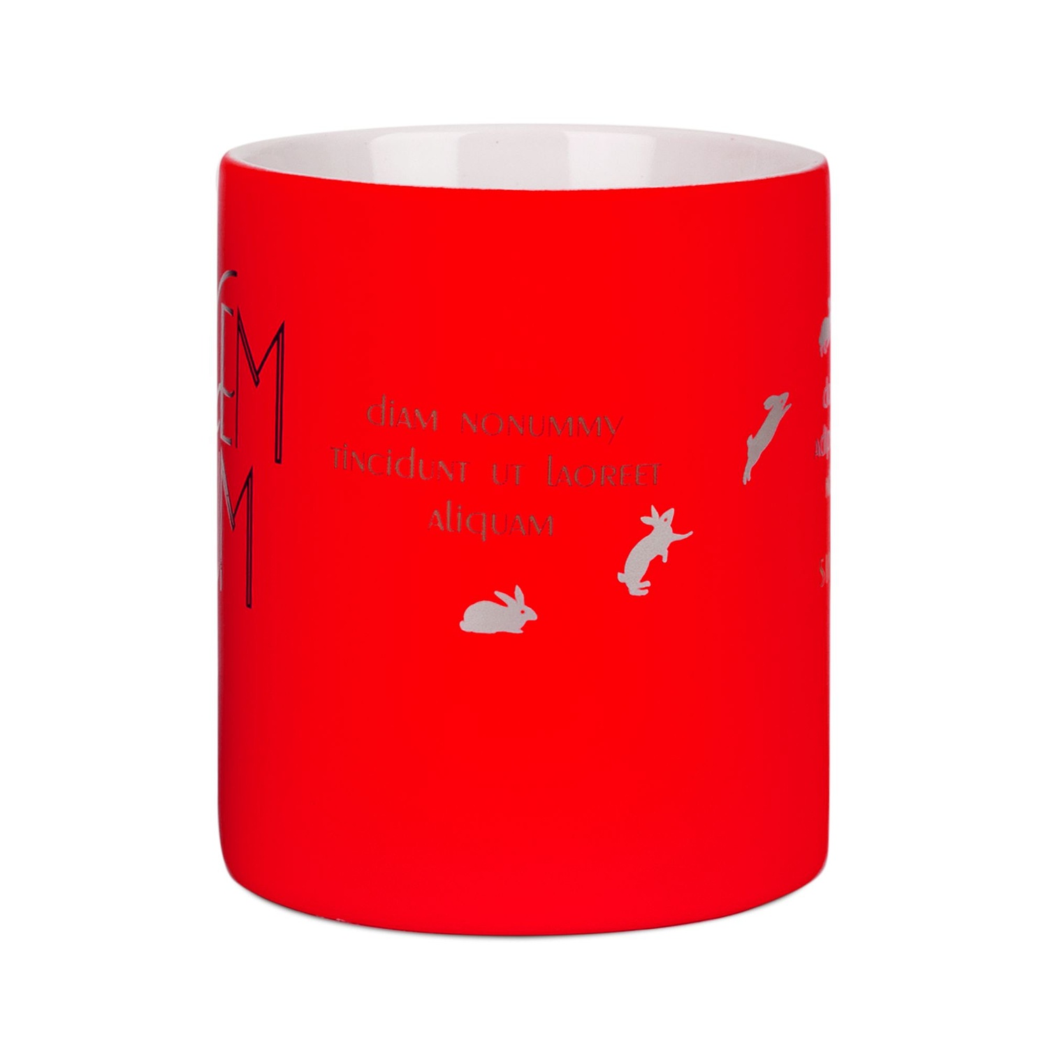 Кружка Promo Soft с покрытием софт-тач, ярко-красная с логотипом