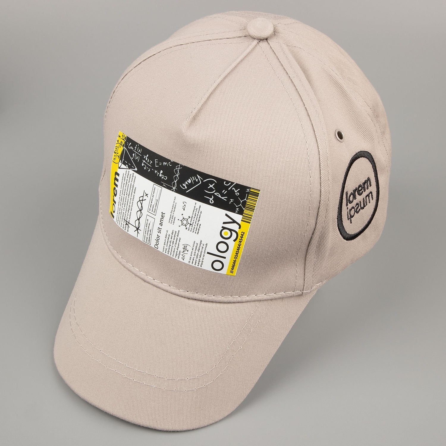 Бейсболка Convention, серая с логотипом