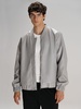 Бомбер из искусственной кожи Univer, серый, размер M/L