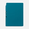 Ежедневник Flexpen Shall, недатированный, бирюзовый с логотипом