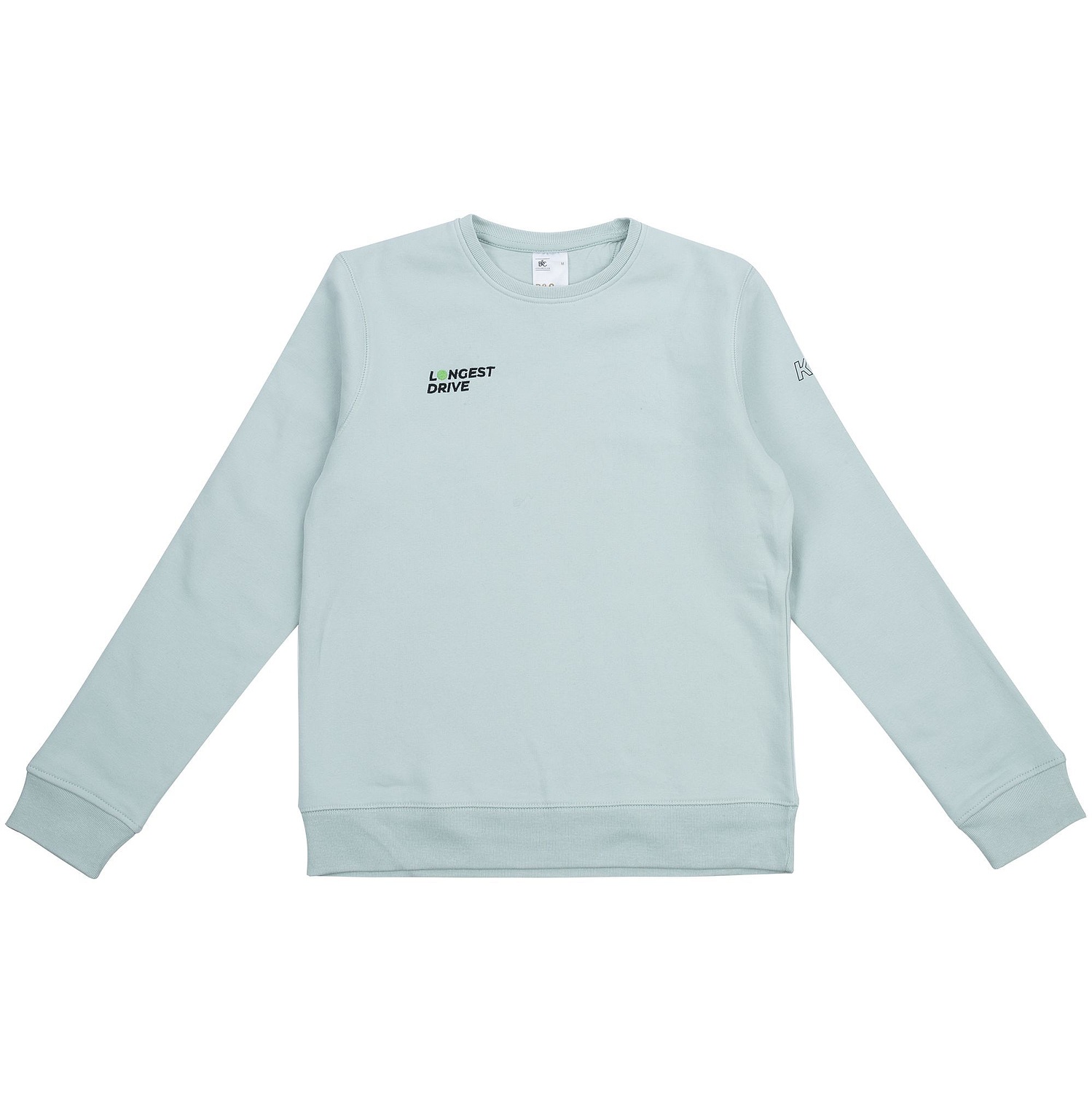 Свитшот унисекс King, серо-зеленый с логотипом