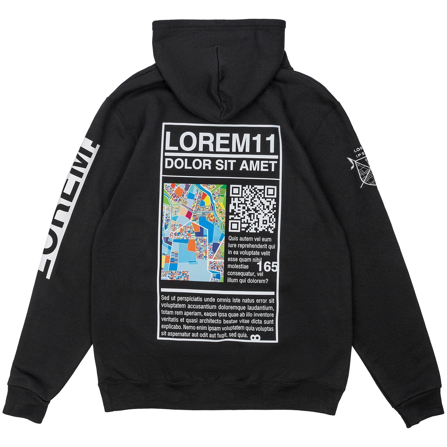 Толстовка с капюшоном Snake II черная с логотипом