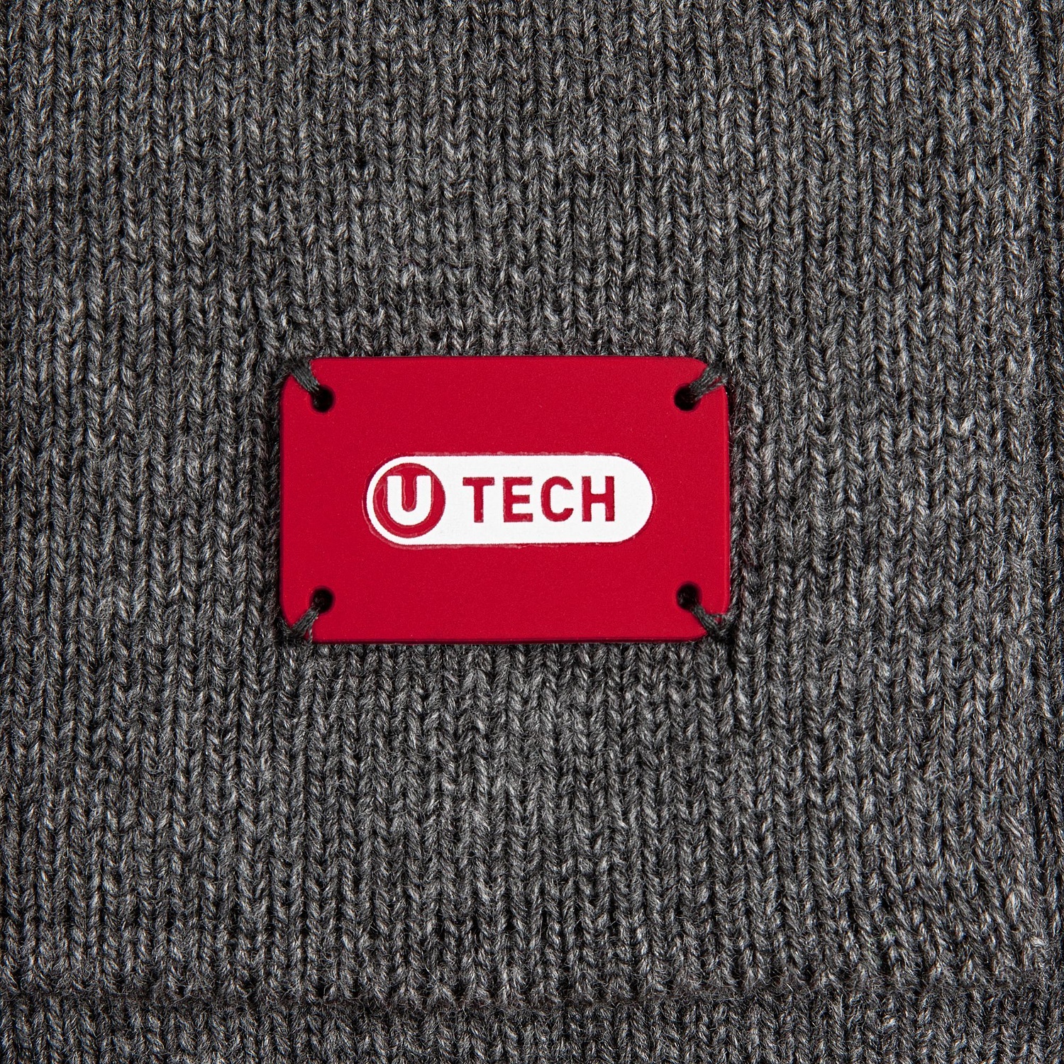 Шарф Urban Flow, темно-серый меланж с логотипом