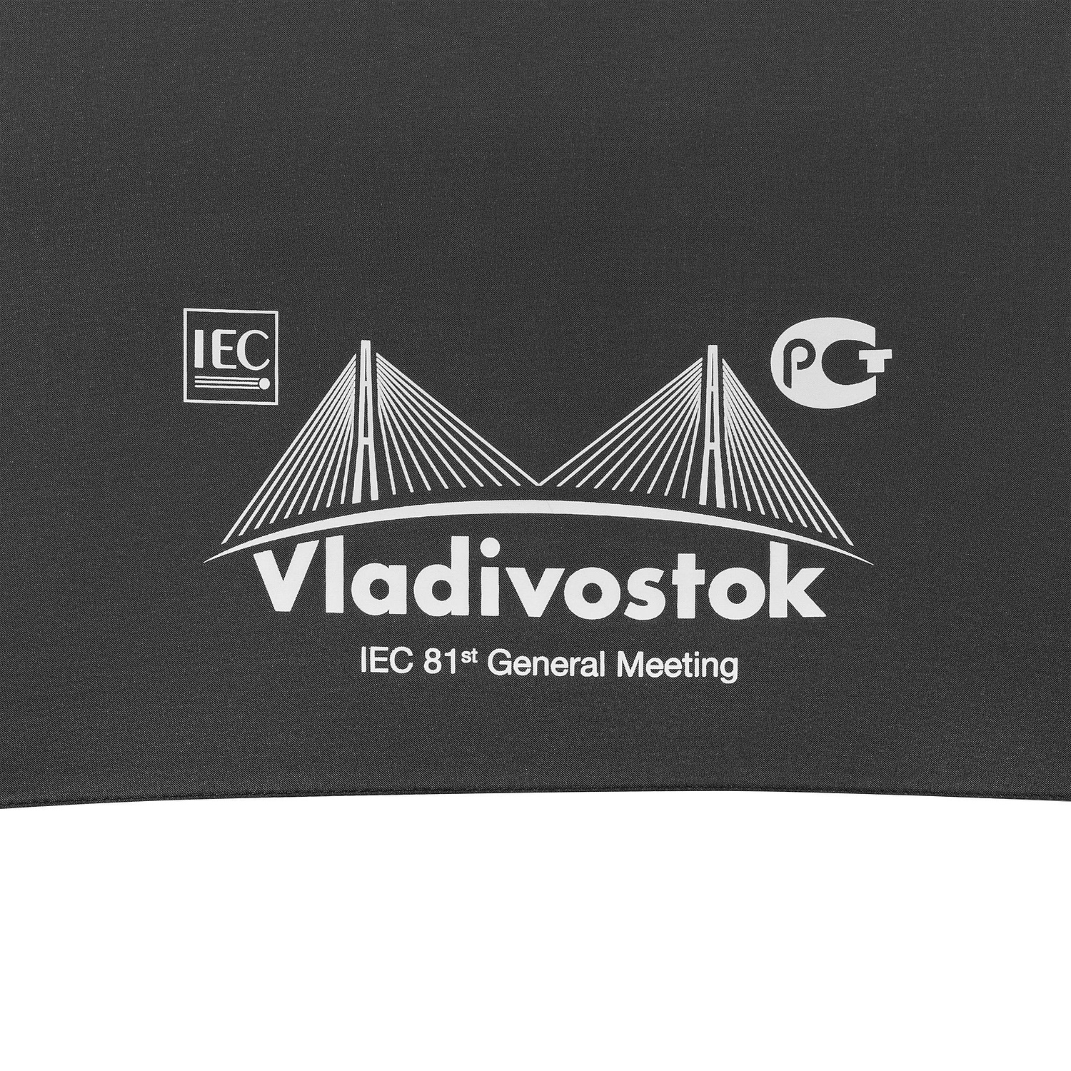 Зонт складной Fiber, черный