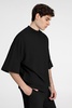 Футболка оверсайз унисекс T9, черная, размер XL/XXL