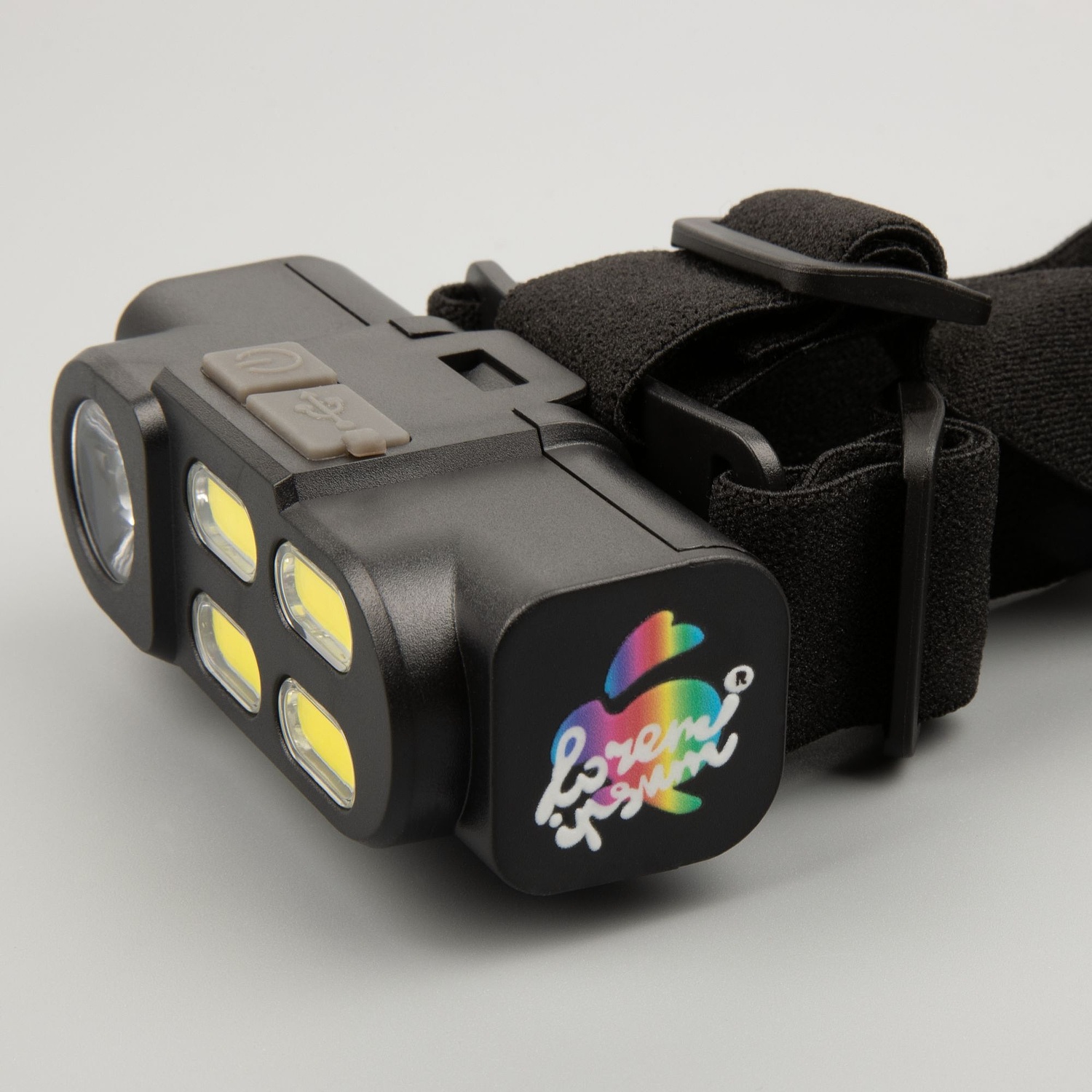 Налобный фонарик аккумуляторный Alnes, черный